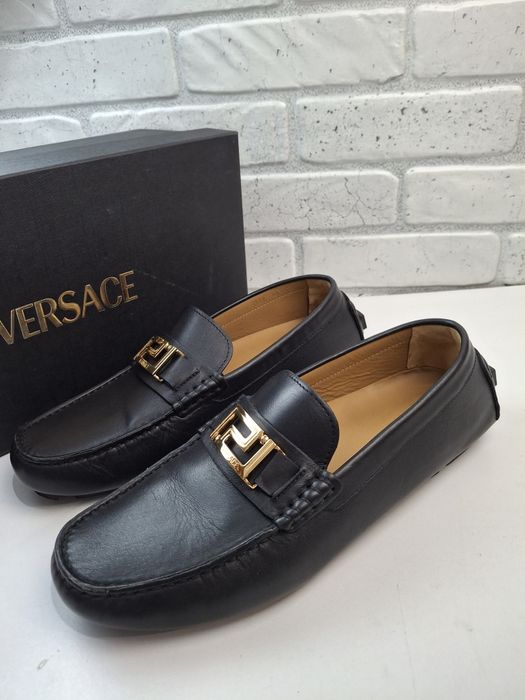 Mokasyny półbuty wsuwane Versace r.43 Skóra naturalna