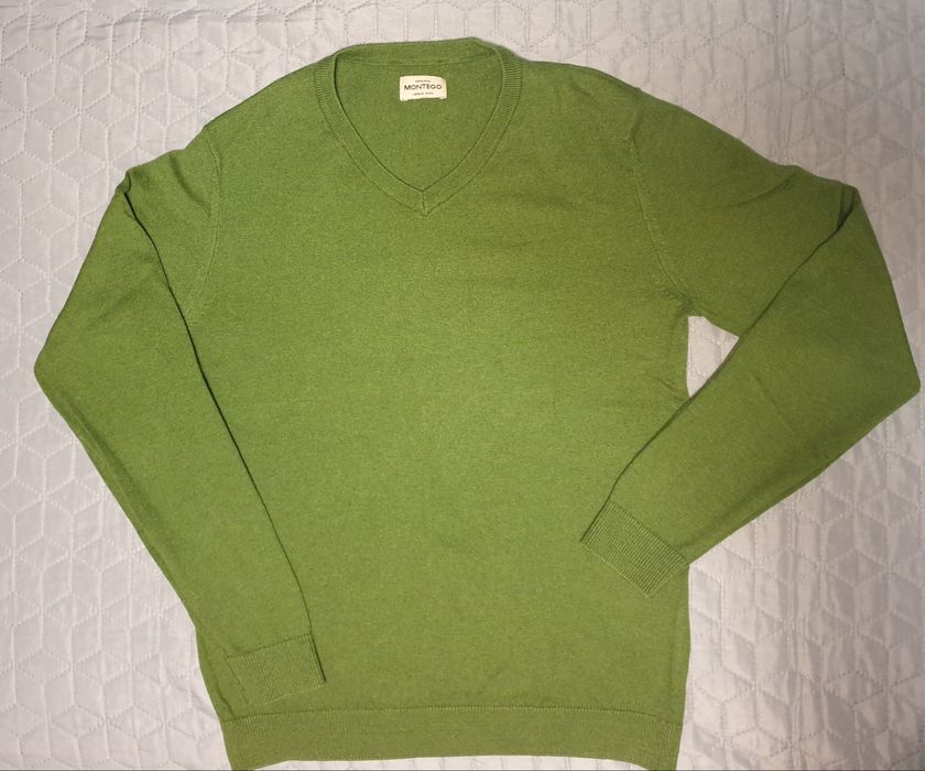 Sweter zielony Montego rozm.S