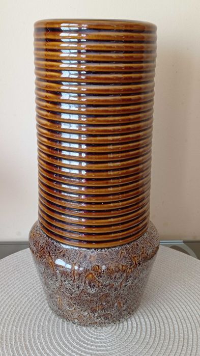 Duży porcelitowy wazon cenionej firmy "Porcelit" z Pruszkowa, 32cm