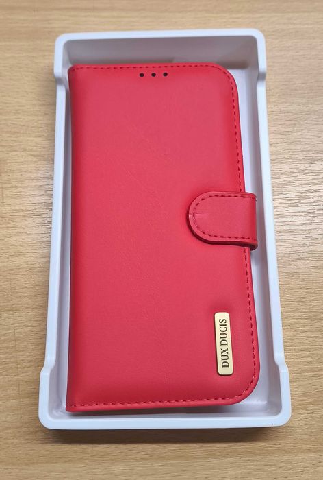 Etui z klapką do Apple iPhone 12 /12 Pro czerwony case futerał [2400]