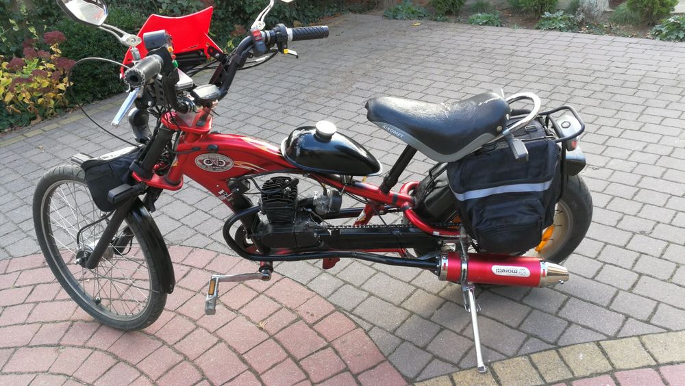 Rower z silnikiem spalinowym chopper Dzietrzkowice • OLX.pl