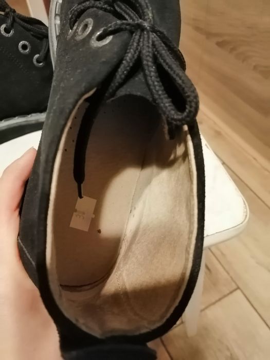 Czarne buty 38 zamsz