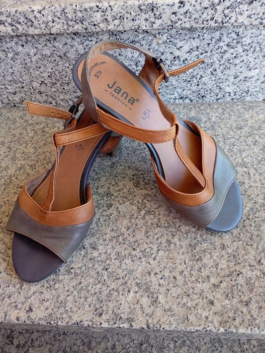 Sandały damskie skóra naturalna Jana 38,5