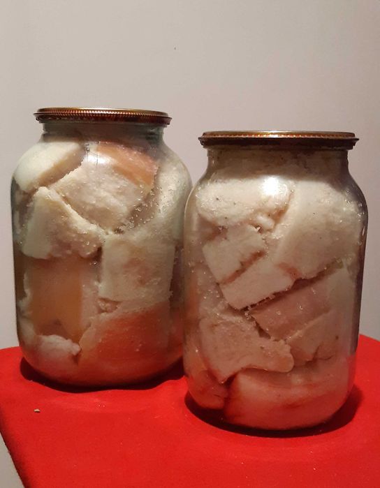 Сало соленое в банках 2024 года