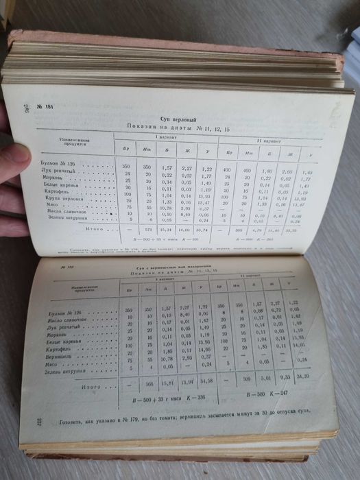 Книга "Лечебная кулинария" том 1. СССР 1953 г.