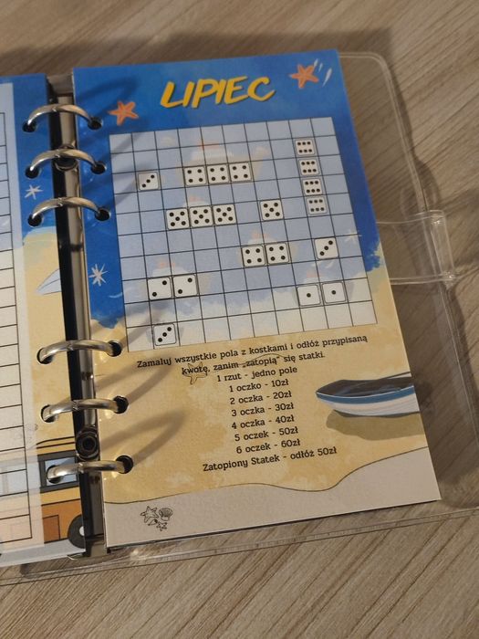 Wyzwanie 12 miesięcy wpinane do segregatora