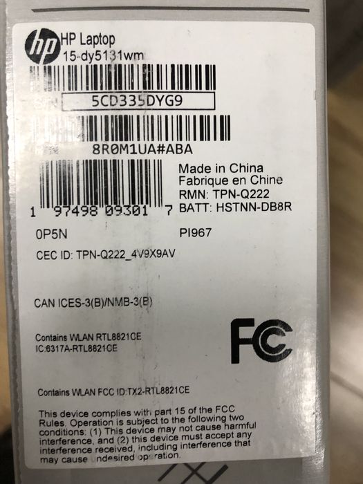 HP 15-dy5131wm(8R0M1UA) i3-1215U/32GB/1TBssd! Новий