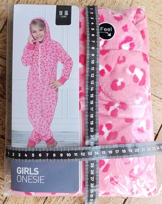 piżama pajac kombinezon polar onesie 122/128 7/8 ans