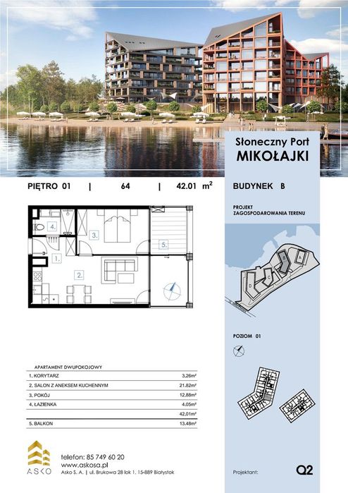 2-pokojowe mieszkanie 41m2 Bez Prowizji