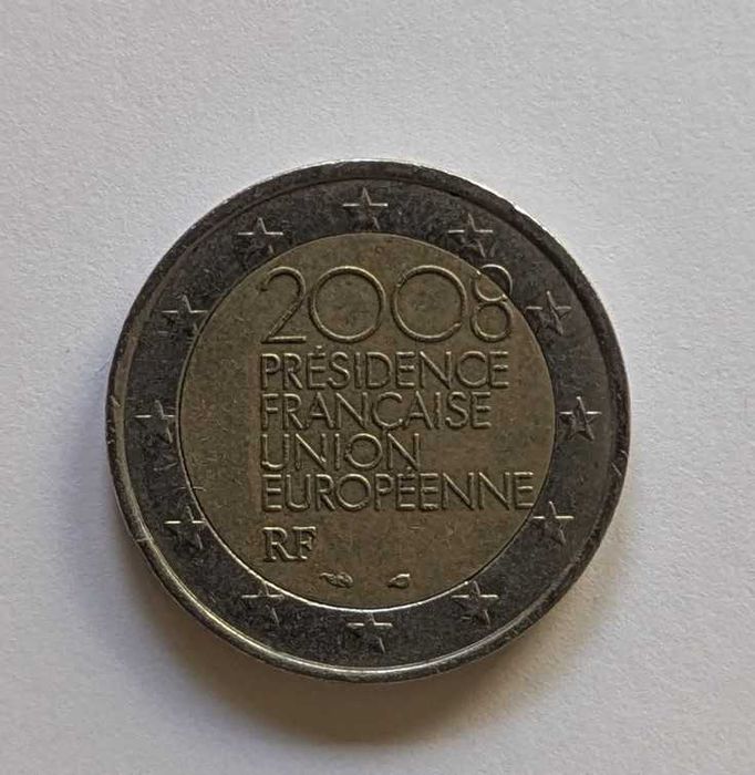 Moeda 2€ - França - 2008 - Presidência Francesa do Conselho da UE