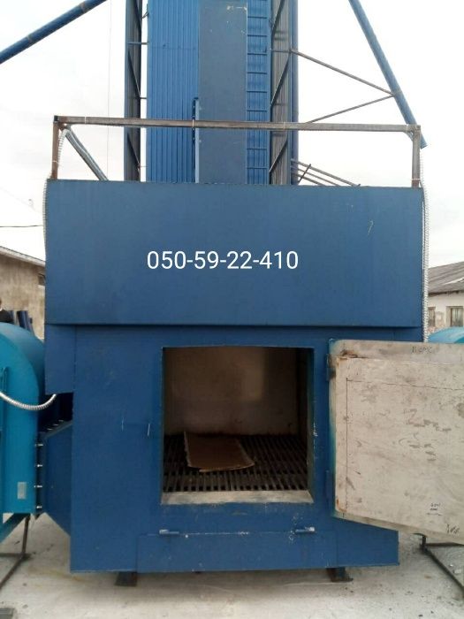 Теплогенератор твердотопливный для зерносушилки на дровах,щепе,пеллете