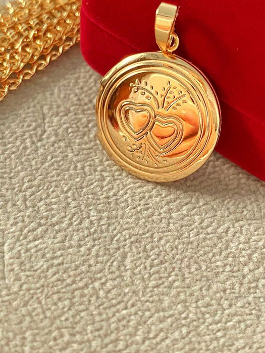 Позолоченный Кулон (открывающийся для фото), Разные Модели. Позолота