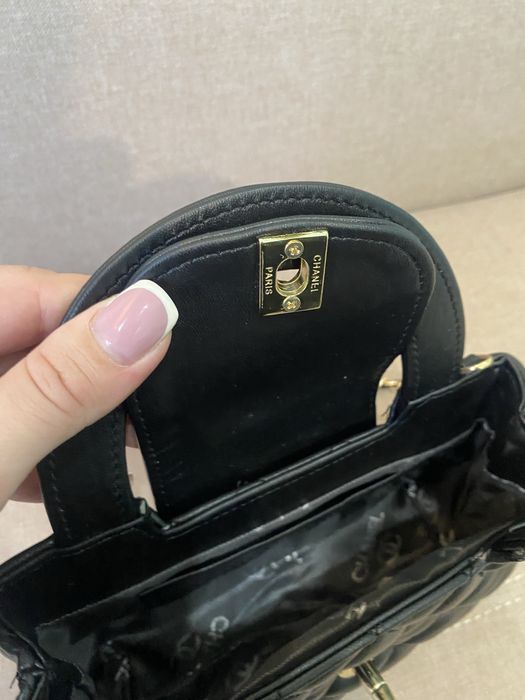 Сумка chanel kelly bag чорна