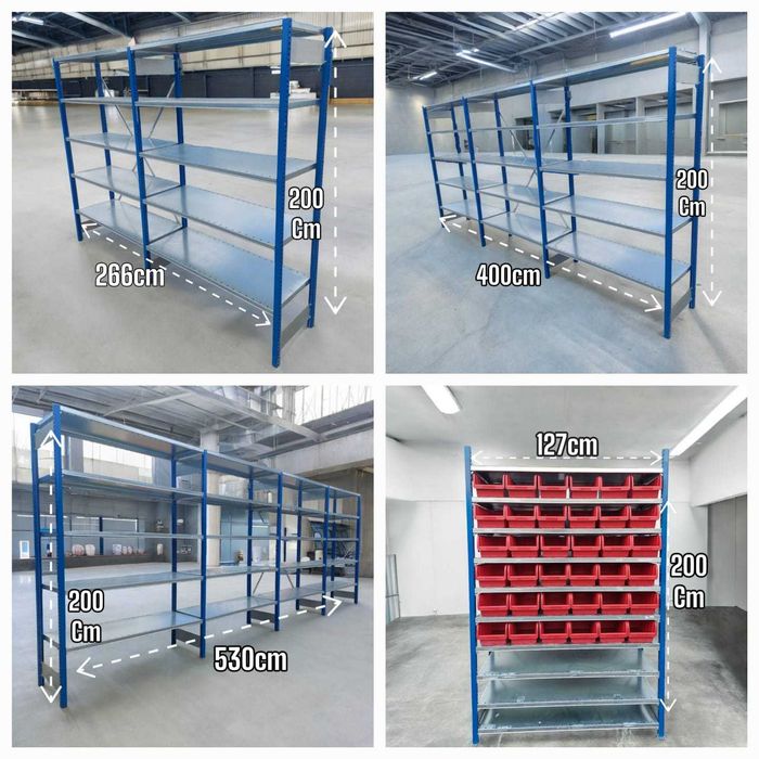 Regały magazynowe półkowe przemysłowe