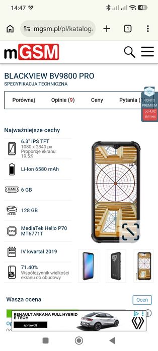 Blackview 9800 pro kamera termowizyjna