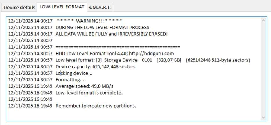 Disco rígido 320Gb 2.5 mecânico SATA