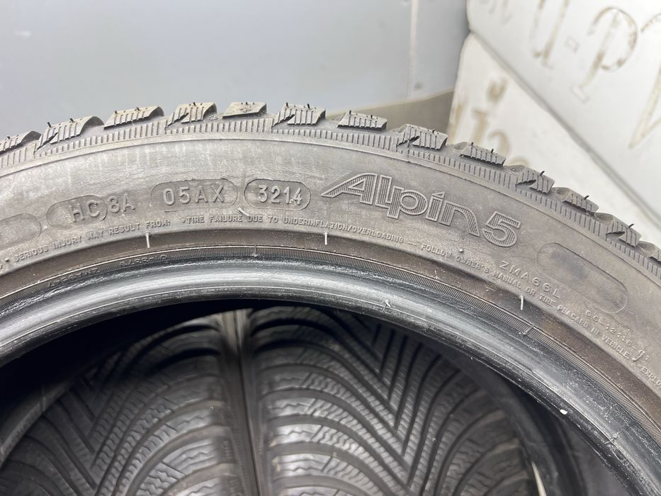 Шини ~ 7мм зима 225 45 R17 Michelin Alpin 5 резина зимові