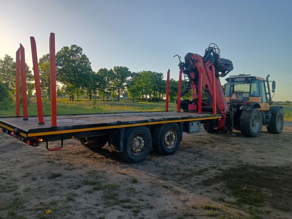 Sprzedam JCB fastrac z przyczepa hds tandem