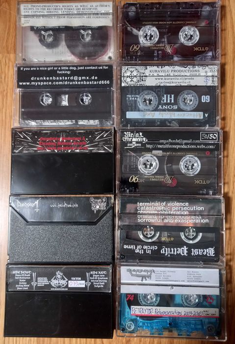 Cassetes Heavy Black Death Thrash Metal