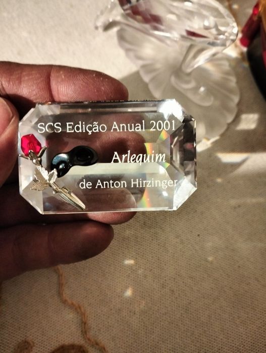 Par de figuras da swarovski