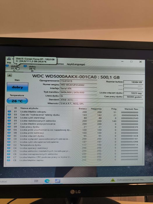 Komputer stacjonarny zestaw z monitorem 21"