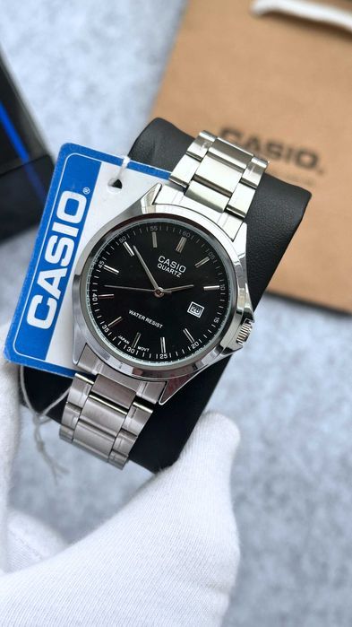 Наручний годинник Casio MTP-1183 Silver/Black | наручные часы | Касио