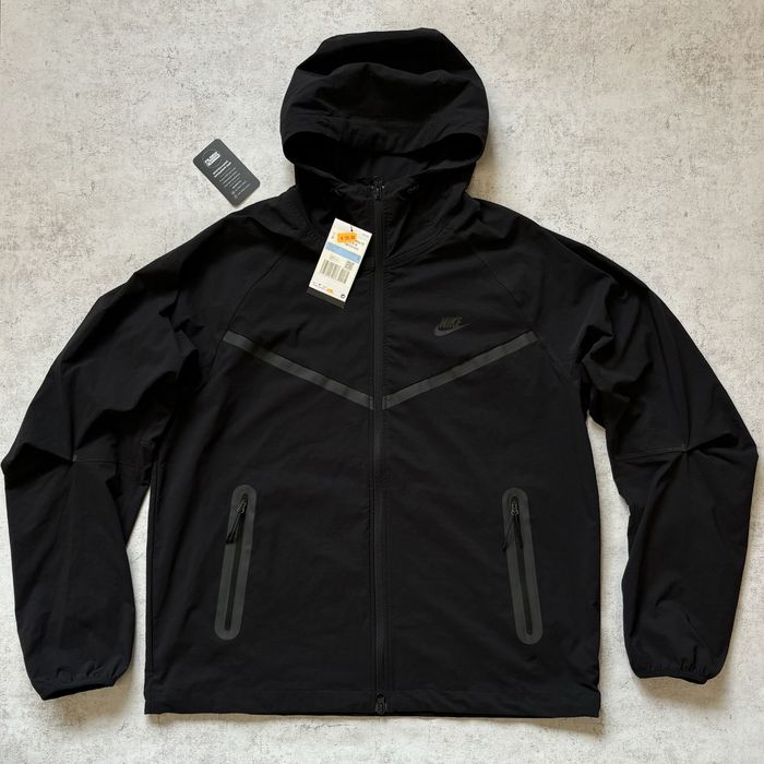 ОРИГІНАЛ! Кофта/зіпка Nike tech woven нейлонова чорна | L XL