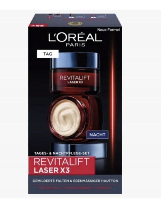 L'Oréal Paris Zestaw do pielęgnacji twarzy Revitalift Laser X3 2 x 50 NOWY