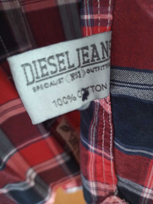 DIESEL meska jeansowa koszula w krate