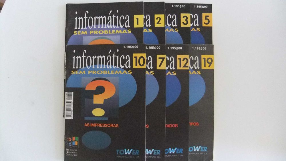 Lote de 8 livros 'Informática sem Problemas'