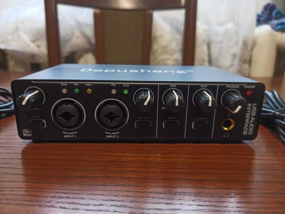 Аудіоінтерфейс USB зовнішня звукова карта UX22 U202 Lokchonk Bomge