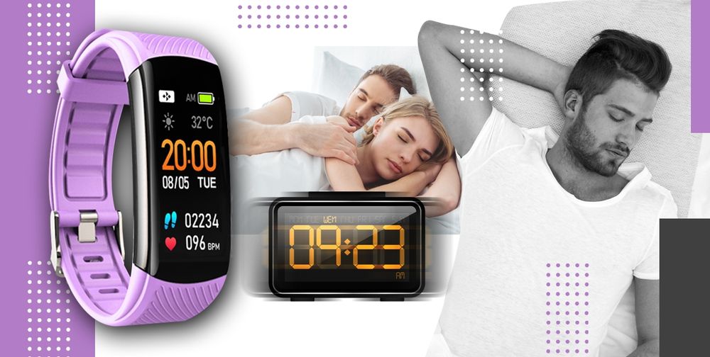 smartwatch giewont czarno jasnofioletowy 2 paski gw200-8