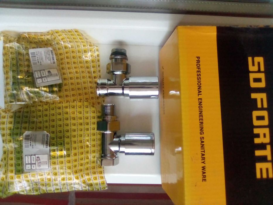 Кран радиаторный 1/2 SD Forte угловой и прямой