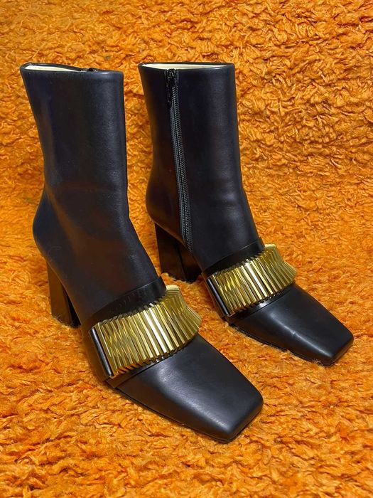 Полусапоги женские 38р. PROENZA SCHOULER Quad Coil Leather Ankle Boots