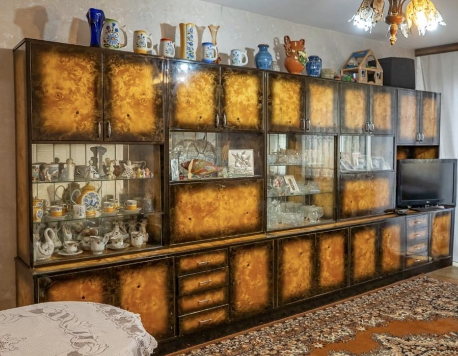 Meblościanka PRL wysoki połysk