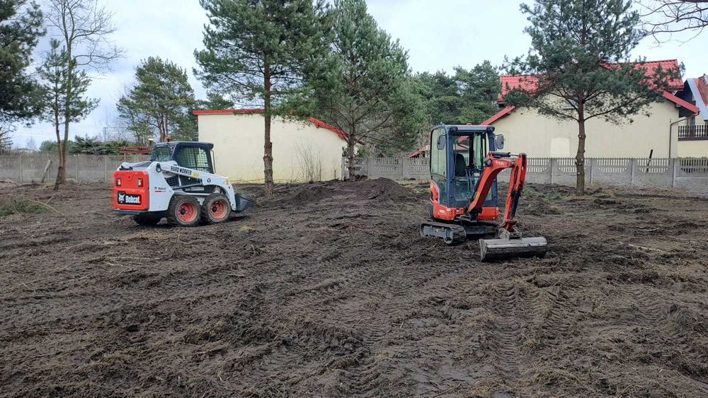 Oczyszczanie działek, Mulczer leśny, Karczowanie, Rekultywacja terenu