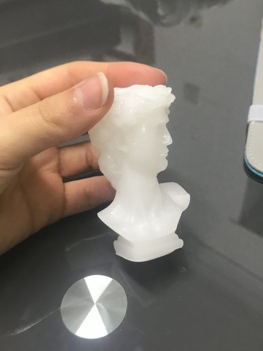 Vela artesanal em forma de David