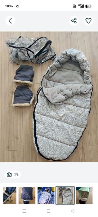 Wózek spacerowy Greentom z śpiworem