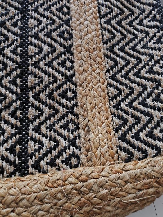 Torebka koszyk jutowo-bawelniany indyjski.