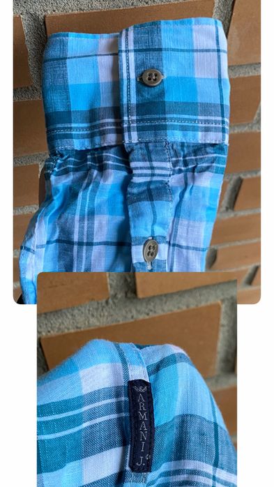 Рубашка Armani Jeans оригінал вінтажна XL у клітинку