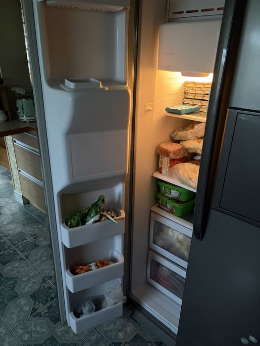 Lodowka samsung side by side dwudrzwiowa chlodziarka zamrazarka lód