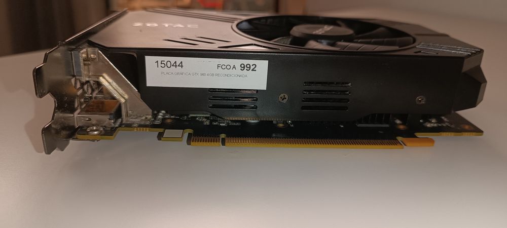 Placa de vídeo ZOTAC GTX 960 4GB 128BIT em funcionamento