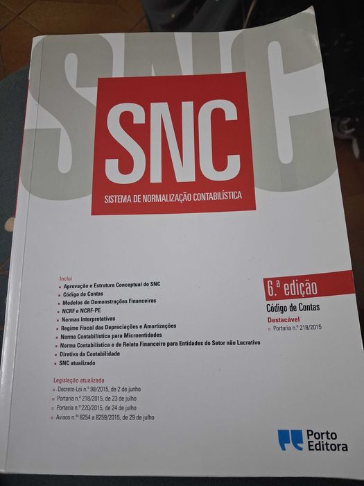Livro SNC Sistema de Normalização Contabilística
