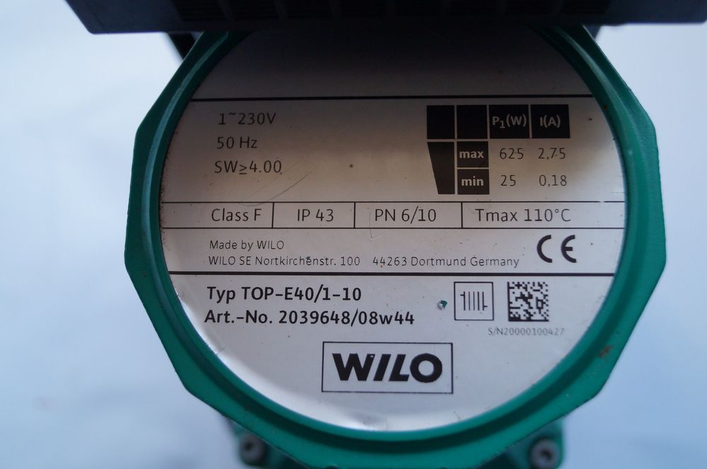 pompa wilo top-e 40/1-10 +gwarancja