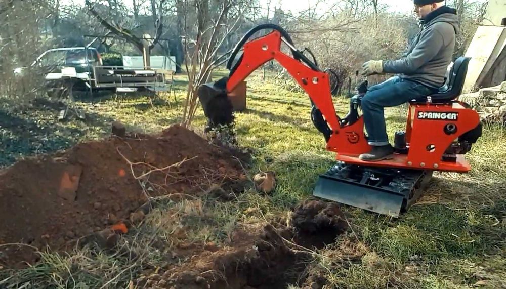 Nowa Minikoparka SPRINGER Polski Producent Mini Koparka +osprzęt Mikrokoparka