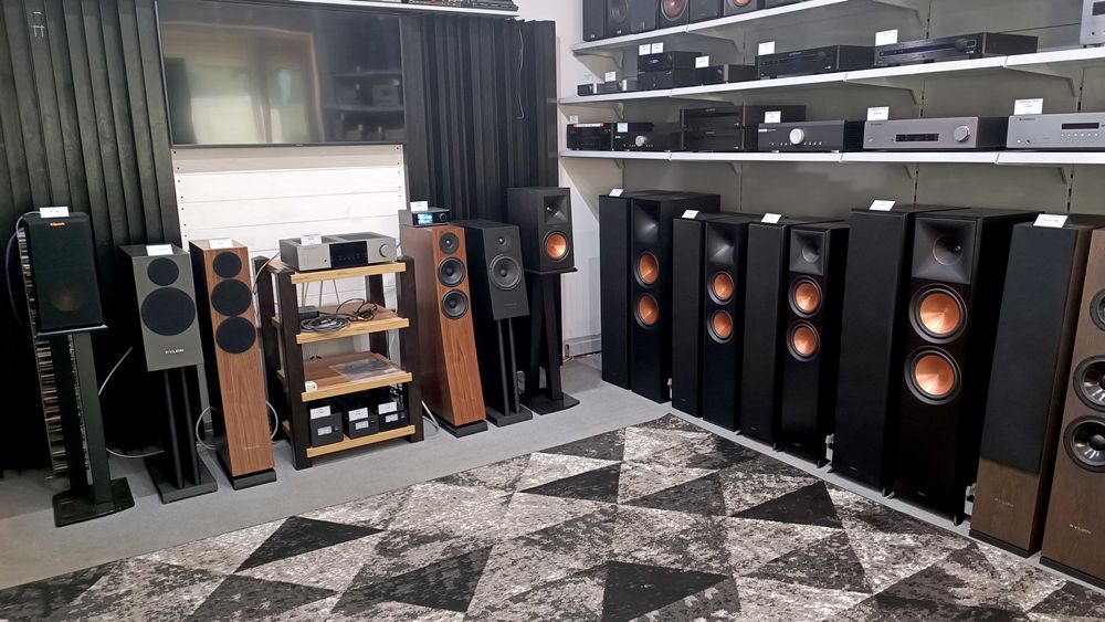 Wiim Amp Ultra + Klipsch RP-160M - Zestaw stereo wzmacniacz kolumny