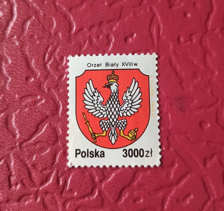 Znaczek pocztowy Orzeł Biały XVIII w. 3000 zł