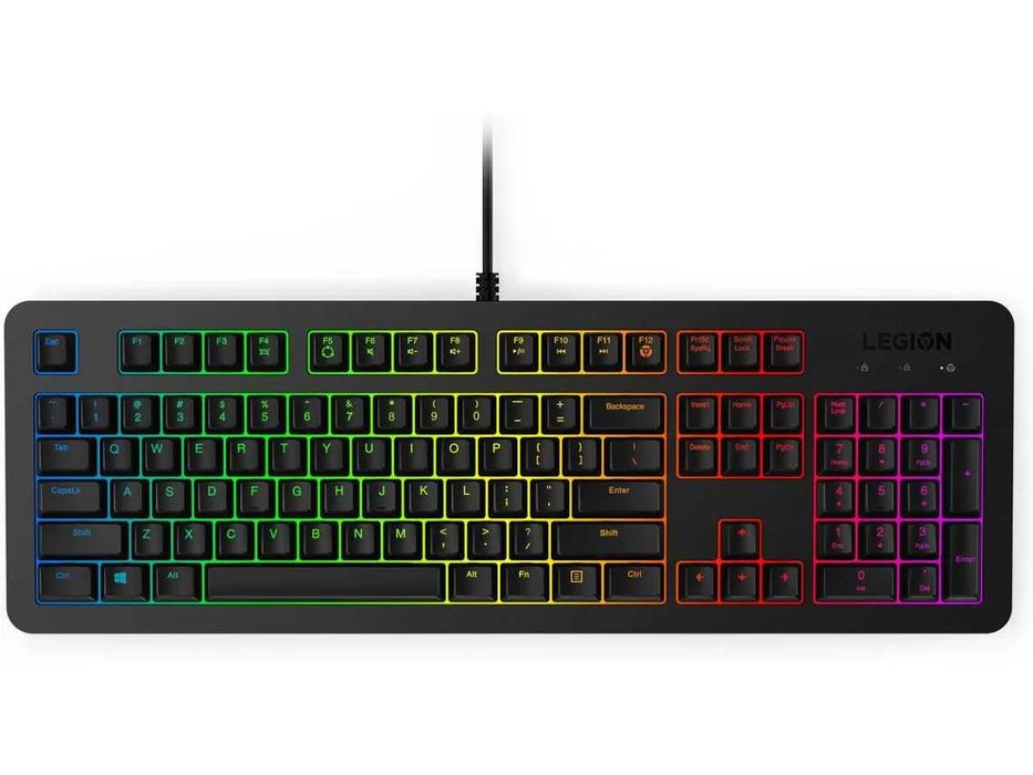Teclado Gaming LENOVO Legion K300 RGB (Membrana - Português - Preto)