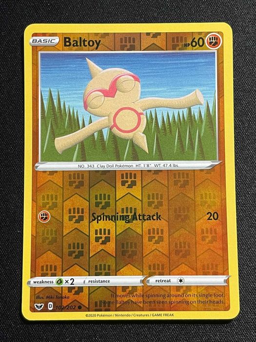 Carta Pokémon Baltoy 102/202 Sword & Shield