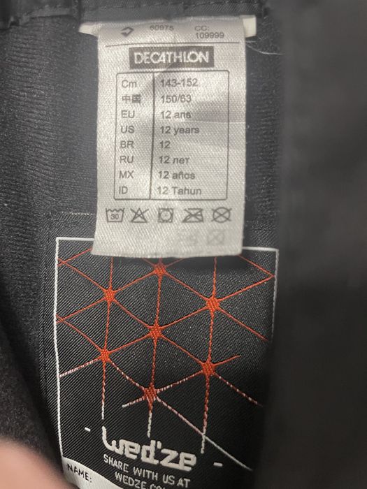 Spodnie narciarskie wedze dla dziewczynki